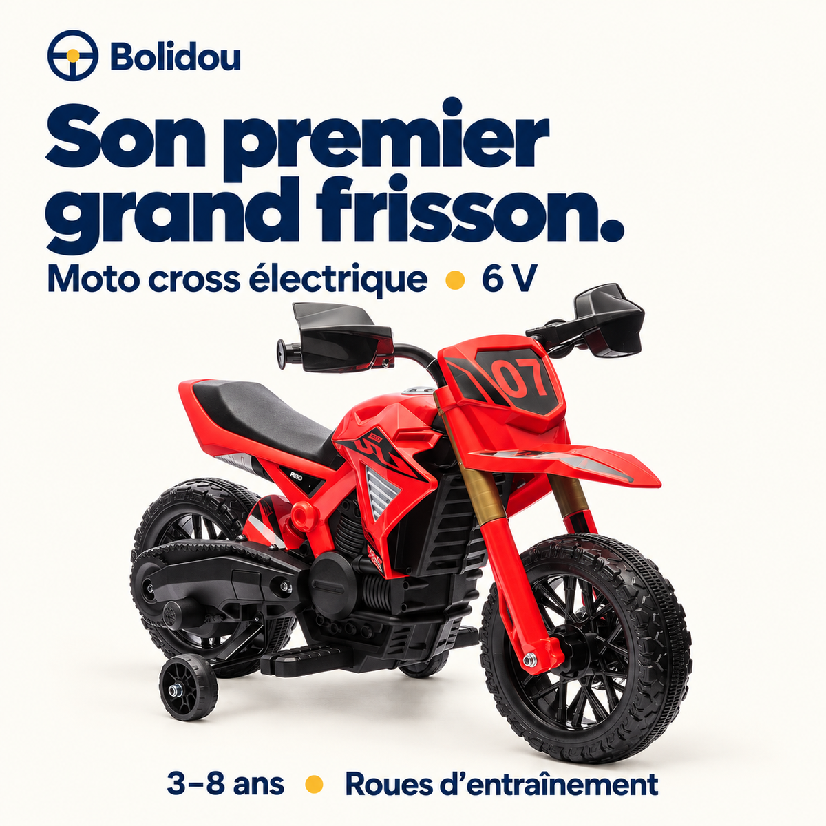 Moto cross électrique 6V