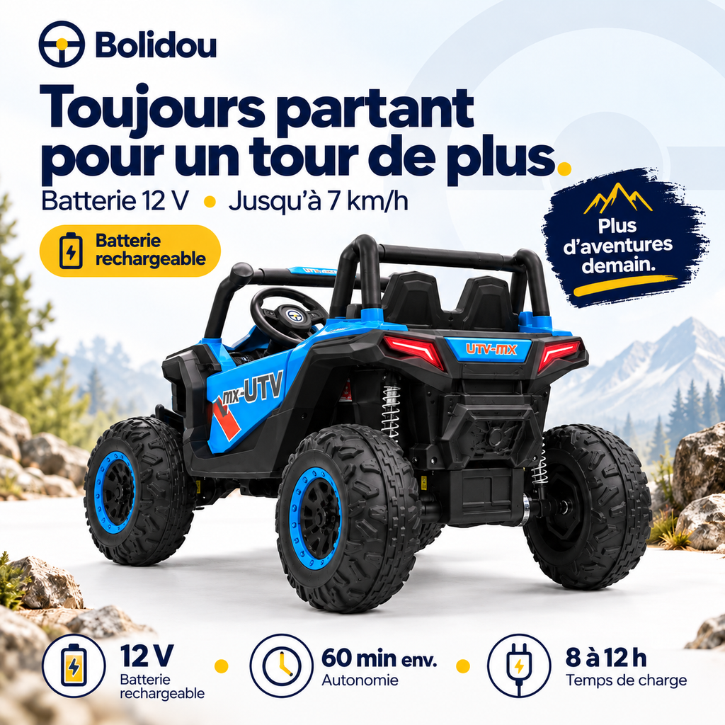 Buggy UTV 12V tout-terrain