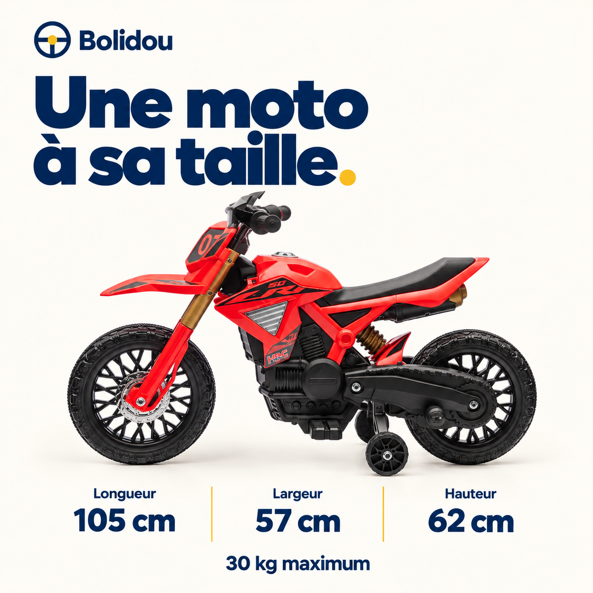 Moto cross électrique 6V
