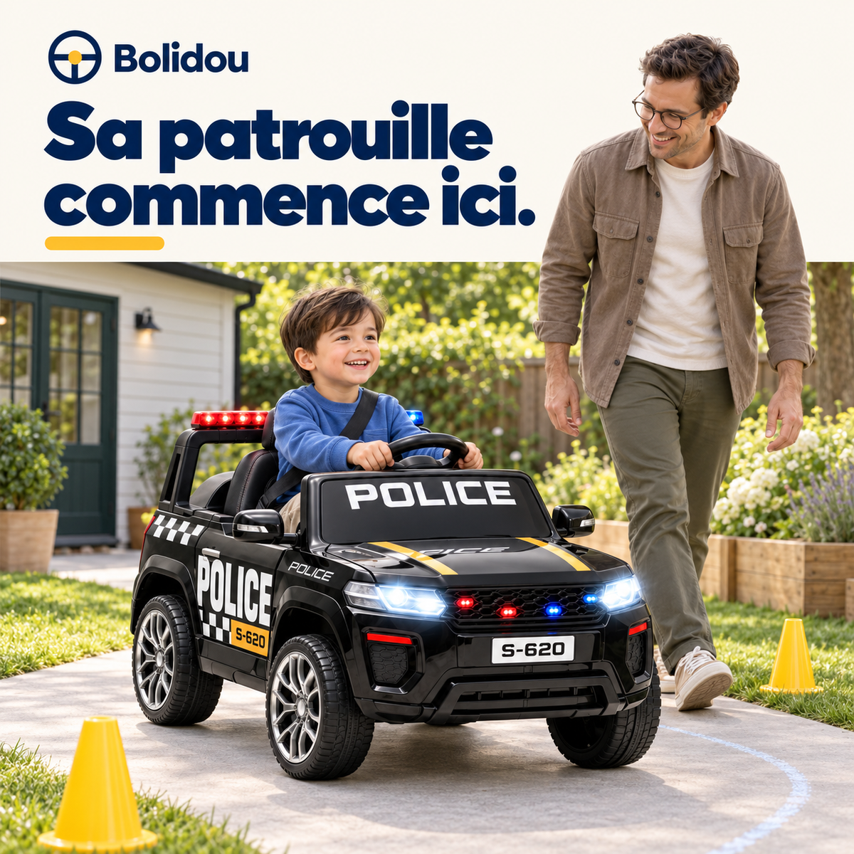 Voiture de police 12V