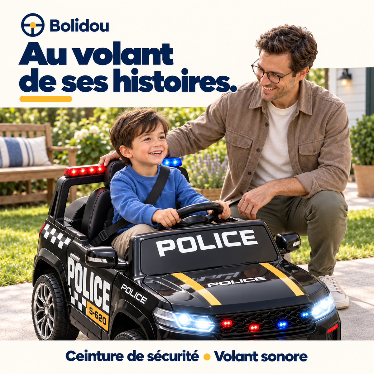 Voiture de police 12V