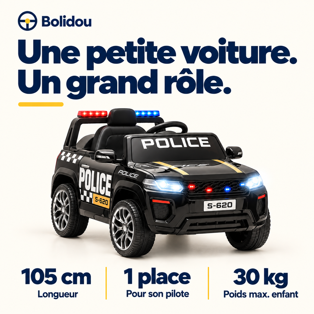 Voiture de police 12V