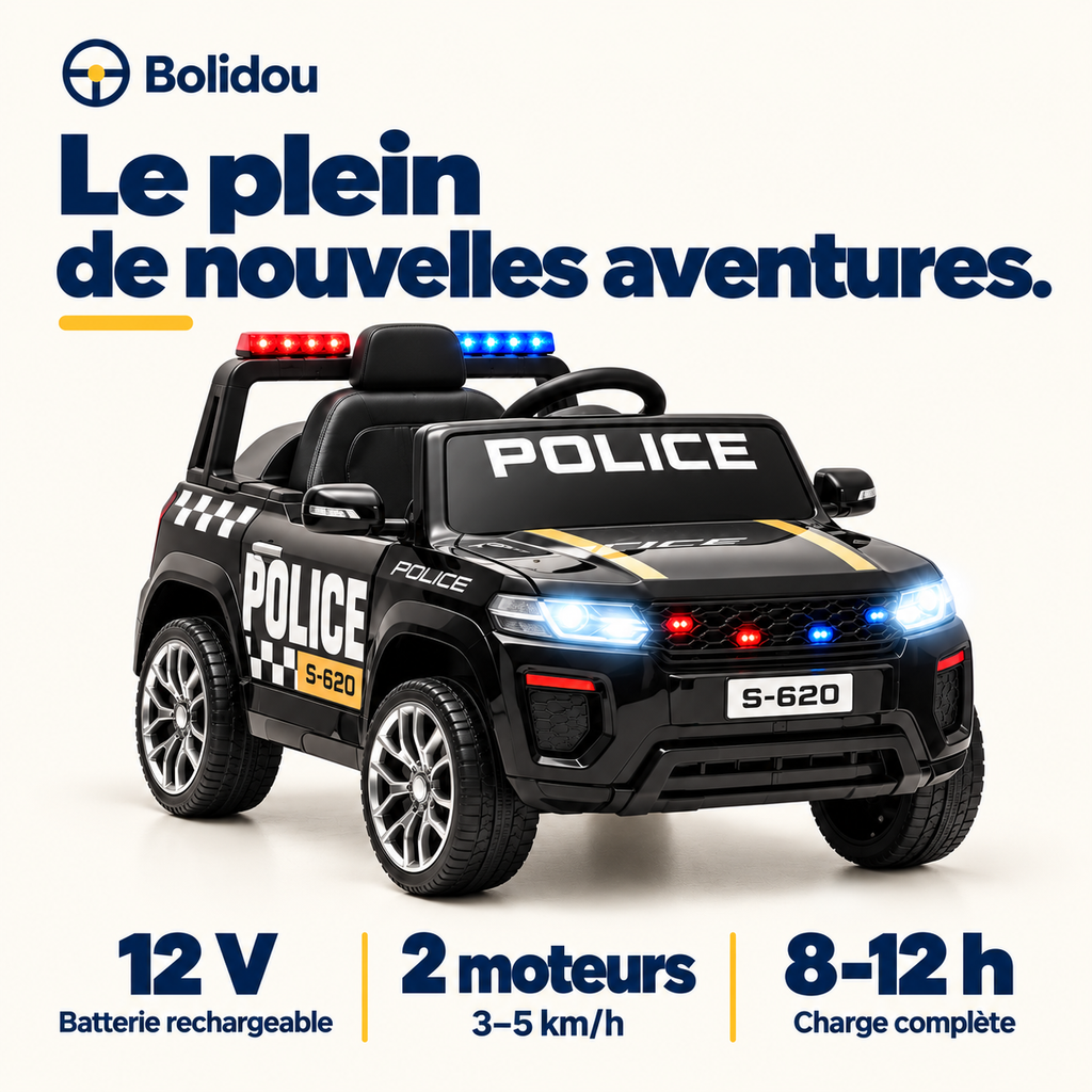 Voiture de police 12V